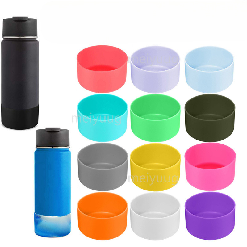 ซิลิโคนป้องกัน Boot สําหรับ Aquaflas-k และ Hydro Flask 12oz-40oz ขวดน้ําปากกว้าง Bpa ฟรี Anti-Slip ฝ