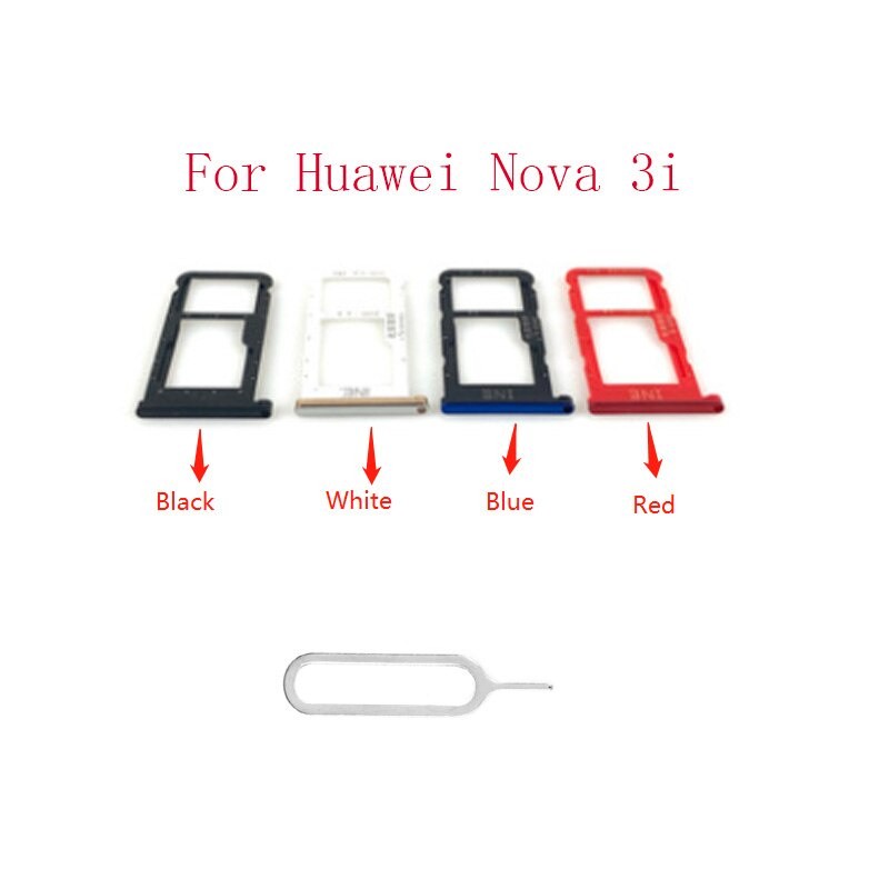 เปลี่ยนสําหรับ Huawei Nova 3i ซิมการ์ดที่ใส่ถาดซ็อกเก็ตอะแดปเตอร์อะไหล่