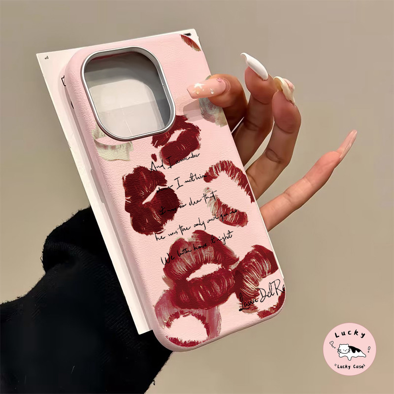 เคสไอโฟน 11 กราฟิตี้ริมฝีปากสีแดงพิมพ์นุ่ม สำหรับ IPhone 15 11 13 16 14 12 Pro Max 16 15 7 8 14 Plus XR X XS Max SE 2 3 ราคา ถูกที่สุด ดีลบีเคเค รูปภาพหลัก