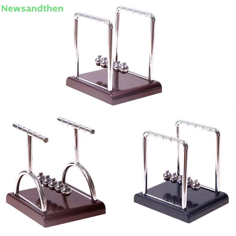 Newsandthen Crafts Newton Cradle โต๊ะตกแต่งลูกตุ้มโลหะฟิสิกส์ Balance