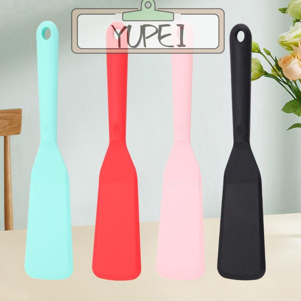 YUPEI ไม้พายทอดปลา, ไม้พายซิลิโคนด้ามยาว, กระทะไม่ติดคุณภาพสูง, เครื่องครัวตักไข่ดาวขนาดเล็ก