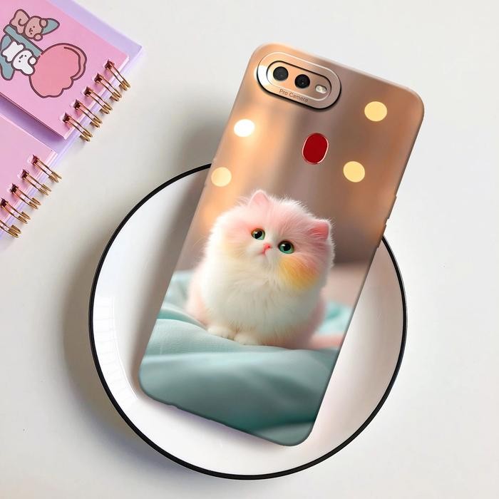 เคส 0PP* A5s / A12 / A11k Softcase Pro Camera ยืดหยุ่นนุ่มหนา Cat Motif - Casing 0PP* A5s / A12 / A1