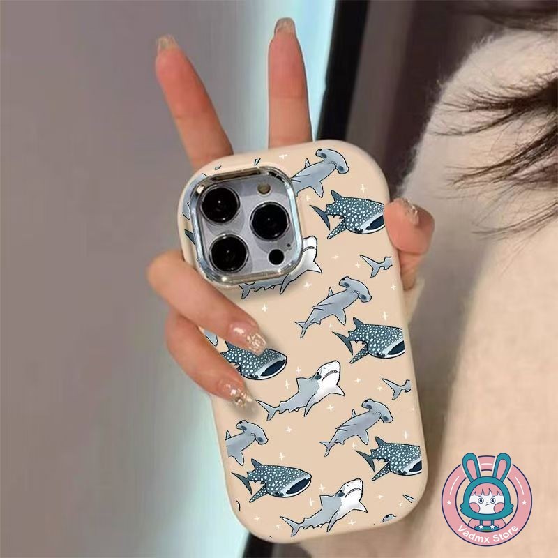 น่ารัก Shark เคสโทรศัพท์สําหรับ OPPO A98 A93S A80 A79 A77 A76 A73 A72 A58X A57 A55S A40 A36 A16E A16