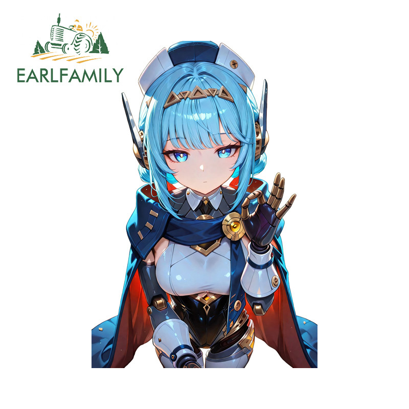 EARLFAMILY Genshin Impcat Ineffa สติกเกอร์รถที่น่าสนใจรถจักรยานยนต์หมวกนิรภัยสเก็ตบอร์ด Trunk กันน้ํ