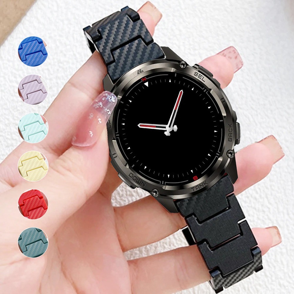 20 มม.22 มม.สําหรับ KOSPET TANK M3 Ultra/M3/M2/M1 pro สร้อยข้อมือคาร์บอนไฟเบอร์แบบปรับได้สําหรับ KOS