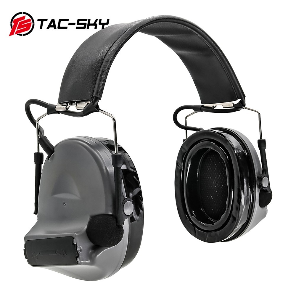 TAC-SKY ที่ปิดหู C2Comtac II กันหนาวซิลิโคนประสิทธิภาพสูง ลดเสียงรบกวน สีเทา