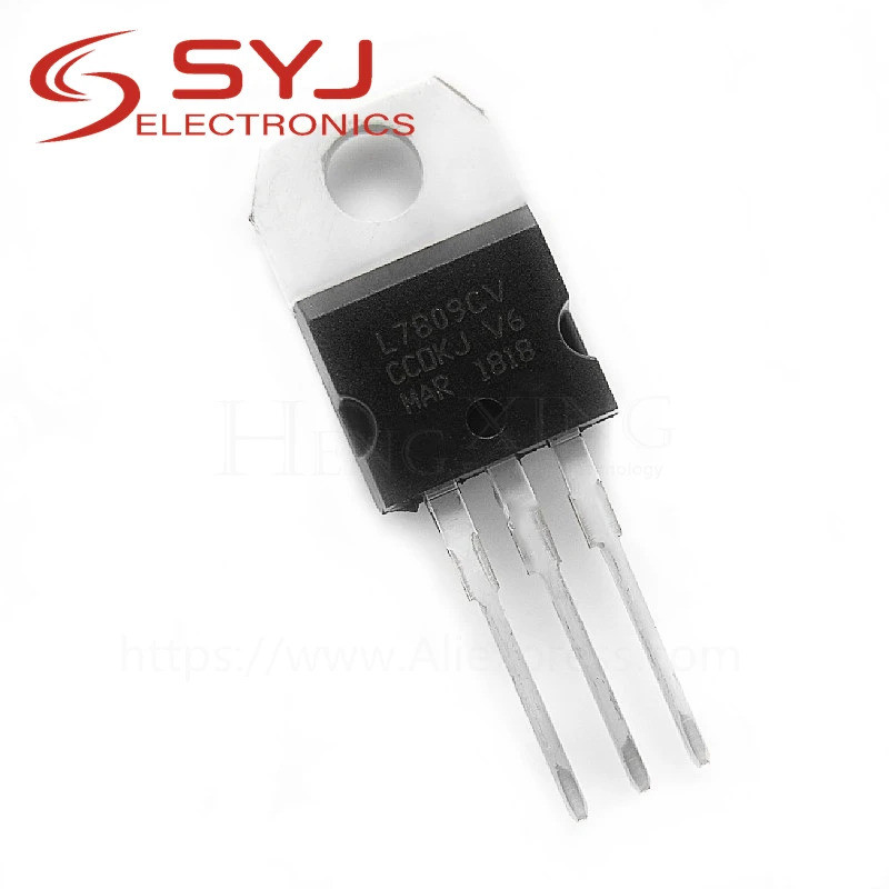 100 ชิ้น/ล็อต L7809CV TO220 L7809 TO-220 7809 LM7809 MC7809 ใหม่