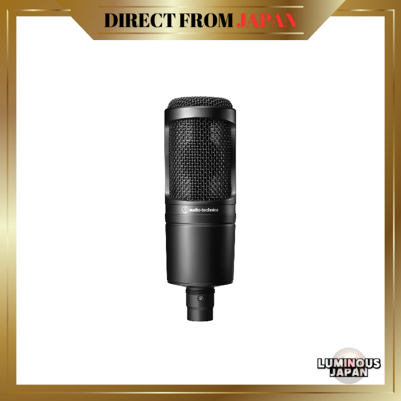 ไมโครโฟนคอนเดนเซอร์ XLR Audio Technica AT2020 สำหรับการสตรีมวิดีโอ การบันทึกที่บ้าน พอดแคสต์ การแสดง