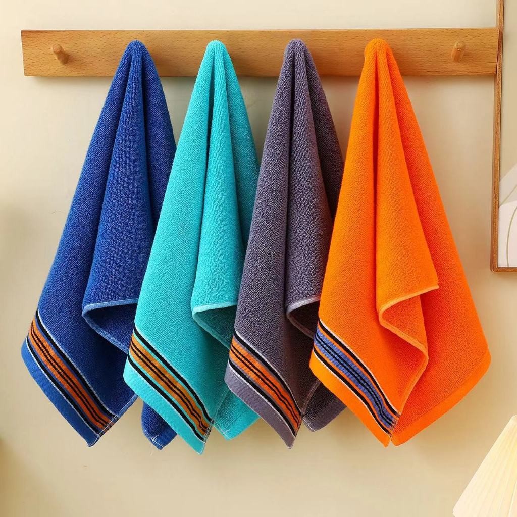 ผ้าขนหนู 33*73cm คอตตอน cotton100% สำหรับเช็ดผม ไม่ใช่ผ้าผืนใหญ่ เหมาะสำหรับเด็กและผู้ใหญ่