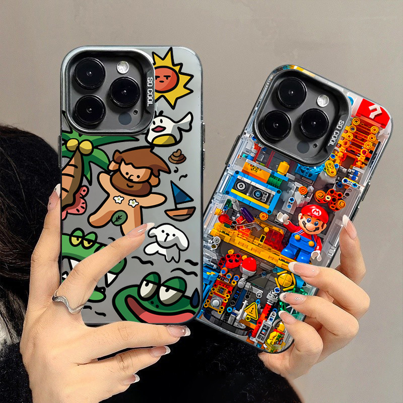 สําหรับxiaomi Poco M6 Pro C65 Redmiหมายเหตุ13 12 11 Pro Plus 5G 10 12S 11S Redmi 14C 13 12 13C 4G K70Ultraการ์ตูนSupermaria IMDหรูหราMatte Hardกันกระแทก