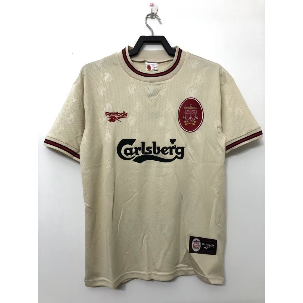9697 เสื้อฟุตบอลลิเวอร์พูลเยือนย้อนยุค AAA + เสื้อฟุตบอลแขนสั้นคุณภาพสูง