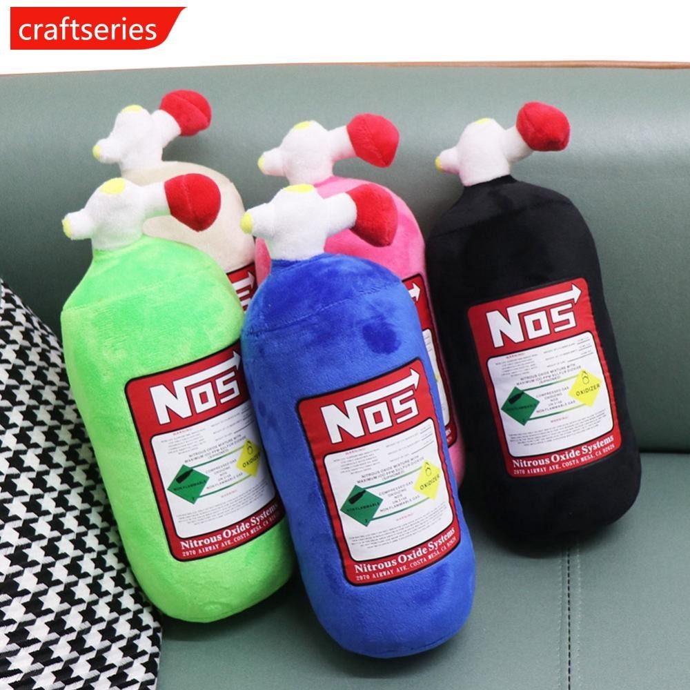 Craftseries รถพนักพิงศีรษะหมอนคอหมอนสําหรับไดร์เวอร์ที่นั่งผู้โดยสารด้านหน้า NOS ขวดหมอนตกแต่งรถเบาะรองศีรษะหมอน Plush A3E4
