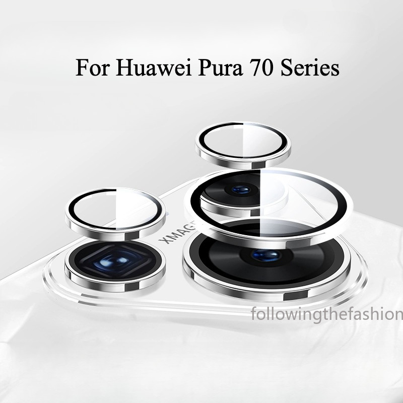 3d ฟิล์มกล้องสําหรับ Huawei Pura 70 5G Pura70 Pro 70pro Ultra Pro + Plus 2024 Curverd สีดําคลุมทั้งหมดป้องกันเลนส์ HD ด้านหลังกระจกนิรภัยป้องกัน
