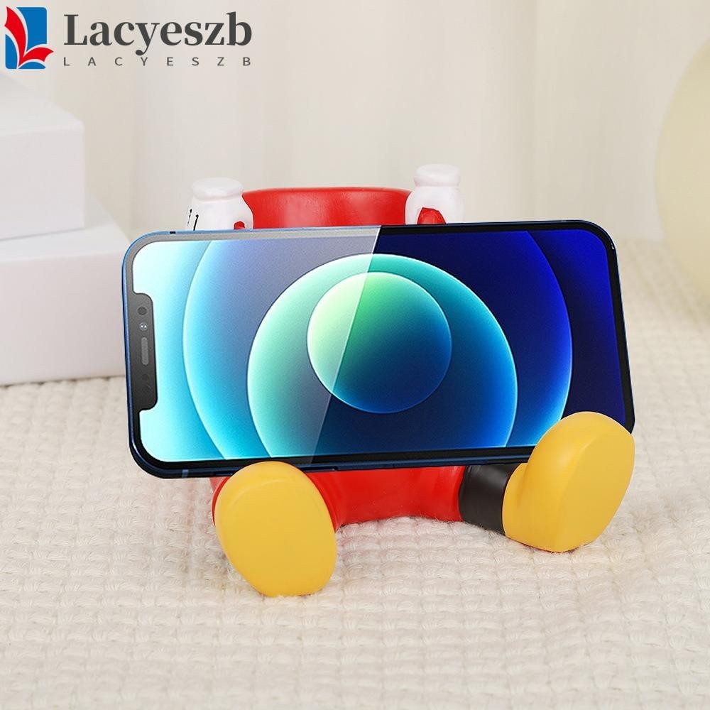 Lacyeszb ที่วางโทรศัพท์มิกกี้, ที่ใส่ปากการูปตุ๊กตา Mickey Phone Stand, ที่วางแปรงแต่งหน้ารองรับตกแต่งโต๊ะการ์ตูน Mickey Phone Bracket อุปกรณ์โทรศัพท์