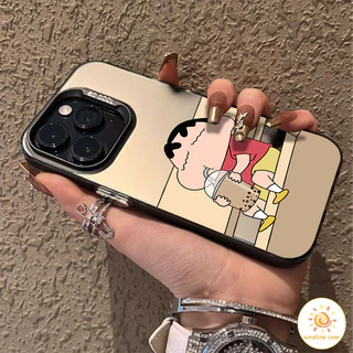 🔥GOOD🔥 เคสโทรศัพท์มือถือ การ์ตูนชินจัง เคสสำหรับไอโฟน 11 For iPhone16 17 11 12 13 14 15 Pro MAX XR XS 6 7 8 Plus SE2020