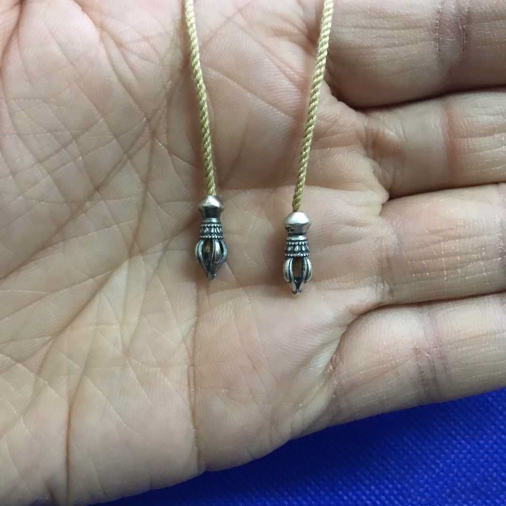 S925 เงินสเตอร์ลิง Retro เงินสเตอร์ลิงช้าง Trunk พระเจ้า Vajra จี้จี้ Disciple ลูกปัดเงิน Pestle จี้ diy สร้อยข้อมืออุปกรณ์เสริมลูกปัดหลวม