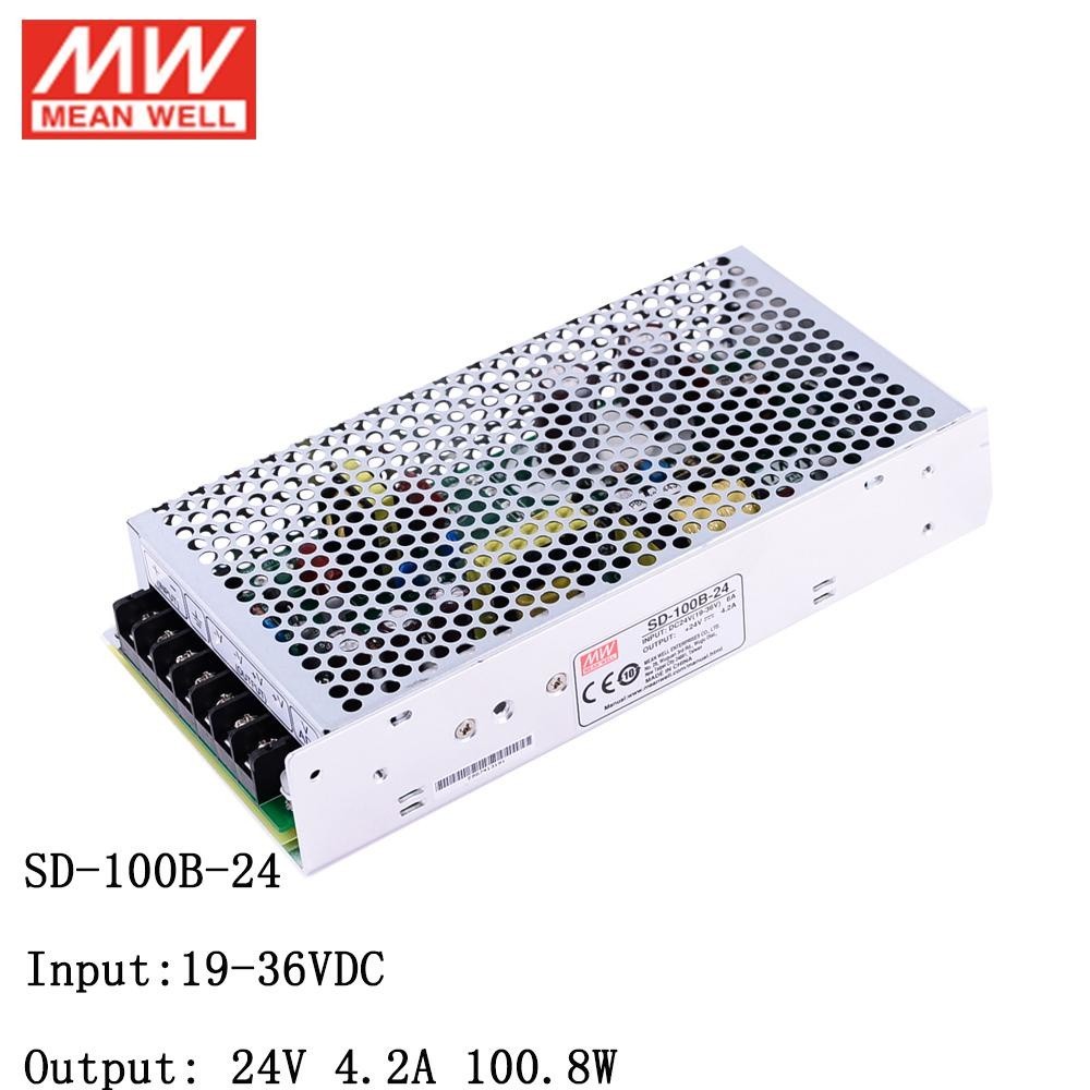 ❇MEAN WELL SD-100B-24 19~36V DC to 24V DC 100W DC-DC Converter Switching Power Supply 24V to 24V 4.2