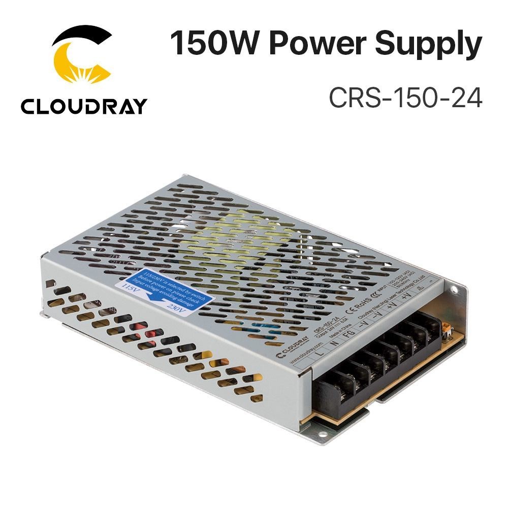 ✸Cloudray CRS-150-24 Switching Transfer Power Supply 24VDC 6.5A Output for Industrial Automation and
