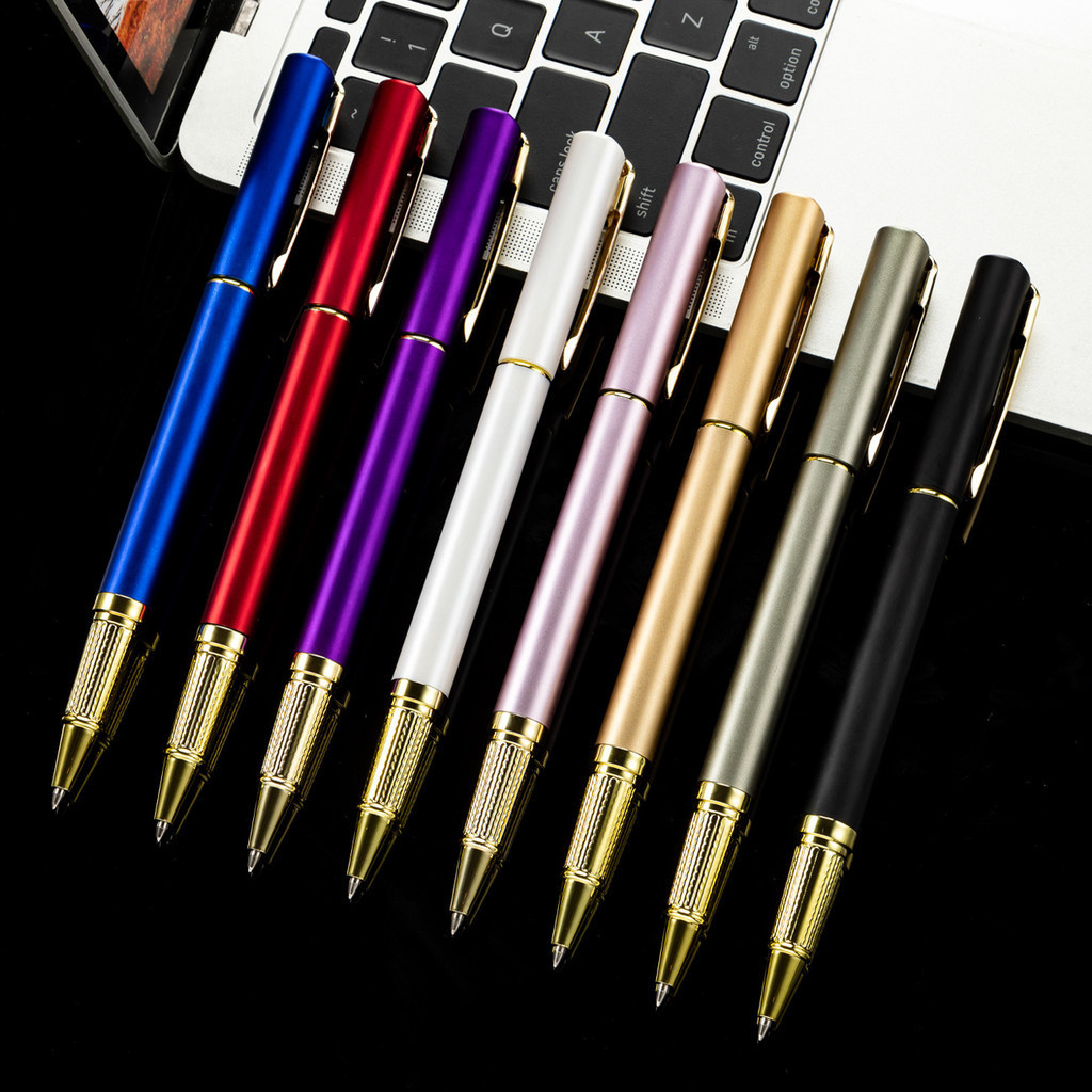 ปากกาโลหะระดับไฮเอนด์ 0.5 มม. 1 ชิ้น ของขวัญธุรกิจ ลายเซ็น เครื่องเขียน อุปกรณ์การเรียน
