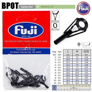 ปลายไกด์ Fuji F-BPOT สี Black-Chrome (แบ่งจำหน่าย 1 ตัว)