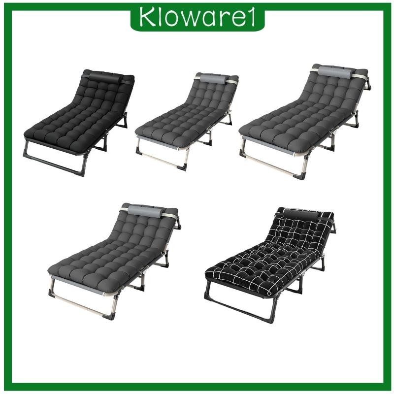 [Kloware1] เตียงพับพร้อมที่นอนเตียงพับได้ Camping Cot เตียงเดี่ยวที่ใช้งานได้จริงพับสําหรับ Camping 