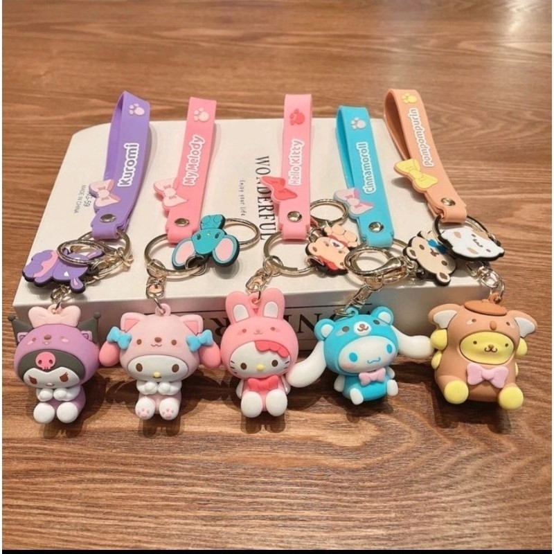 GANTUNGAN Sanrio Kuromi Hello Kitty Cinamoroll พวงกุญแจเด็ก / พวงกุญแจ Sanrio / พวงกุญแจ Hello Kitty