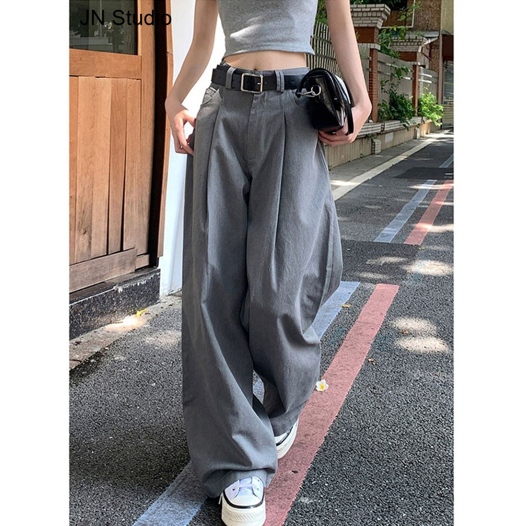 JN Studio กางเกงยีนส์ผู้หญิง กางเกงยีนส์ขาสั้น น่ารัก ทันสมัย ทันสมัย ทันสมัย WNK23A00H7 29Z240717