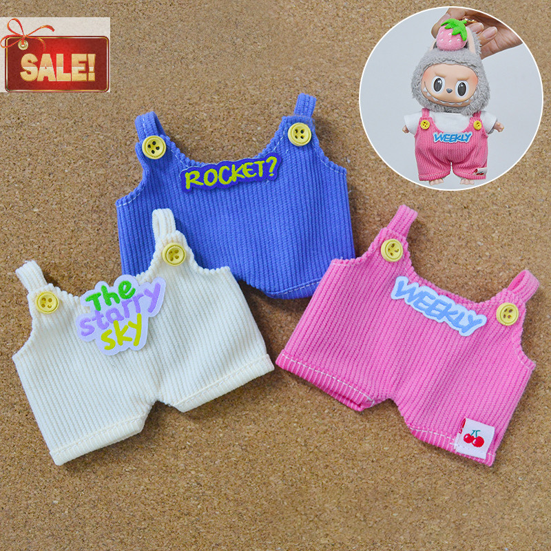 Bl 17 ซม.น่ารัก Mini ตุ๊กตาเสื้อผ้าชุดอุปกรณ์เสริมสําหรับ Labubu ตุ๊กตาเสื้อผ้า DIY เด็กของขวัญ A
