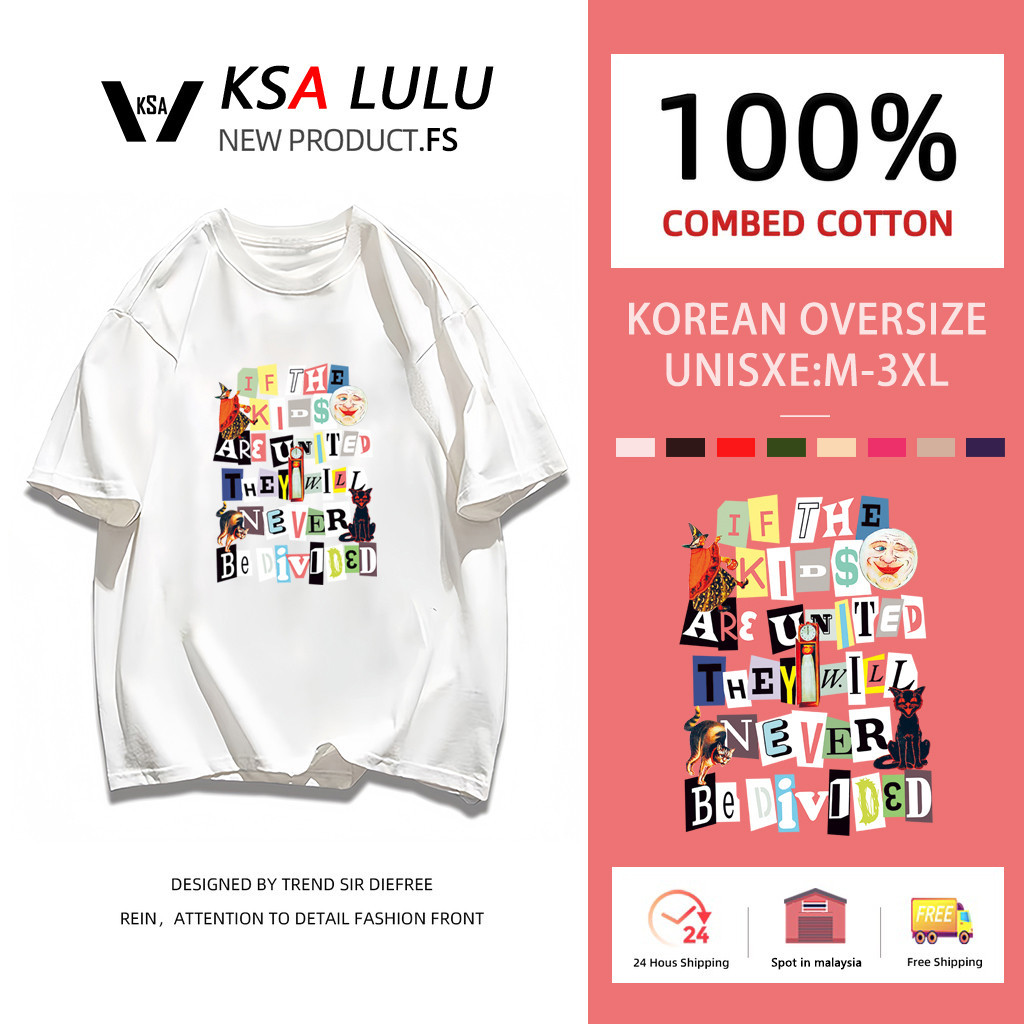 100%Cotton unisex big tshirt korean style tshirt women oversized putih short sleeve baggy tshirt wom