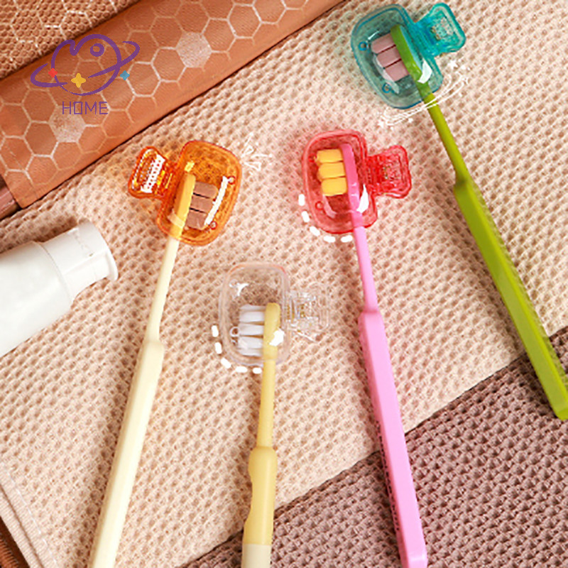 [mayhome] 1pcs Travel หัวแปรงสีฟันครอบคลุมแปรงสีฟันหมวกป้องกันแปรง Pod กรณีป้องกันแบบพกพาคลิปพลาสติกสําหรับการเดินทางในครัวเรือน {TH}