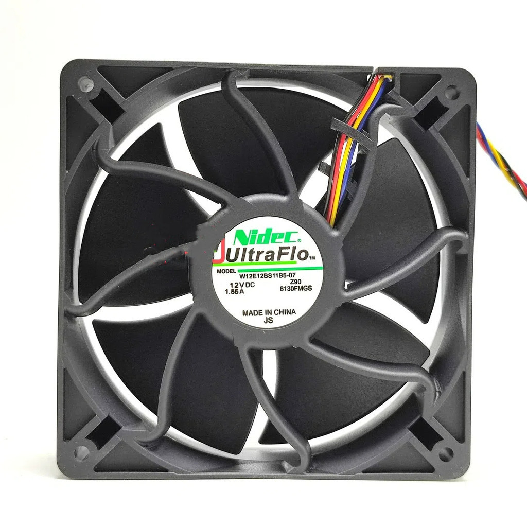 NIDEC NIDEC W12E12BS11B5-07 12V 1.65A Ant S9 12038 พัดลม 12 ซม.