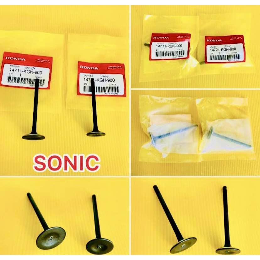 วาล์วไอดี+ไอเสีย SONIC แท้VCM 1คู่ 14711-KGH-900 , 14721-KGH-900