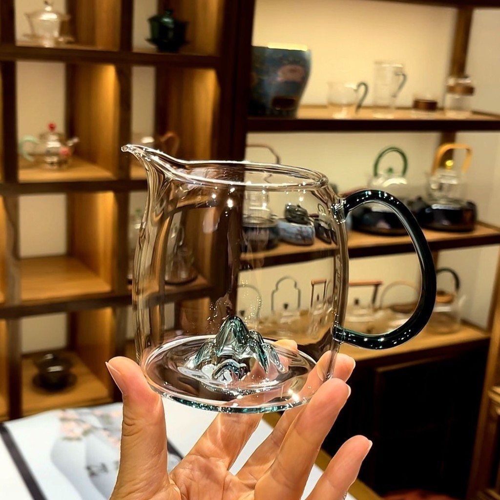 Beida Shiguanshan Fair Cup High-End Tea Dispenser หนาชายถ้วยพร้อมที่จับชา Sea High Borosilicate ทนความร้อน Kung Fu ชุดชา [A204]