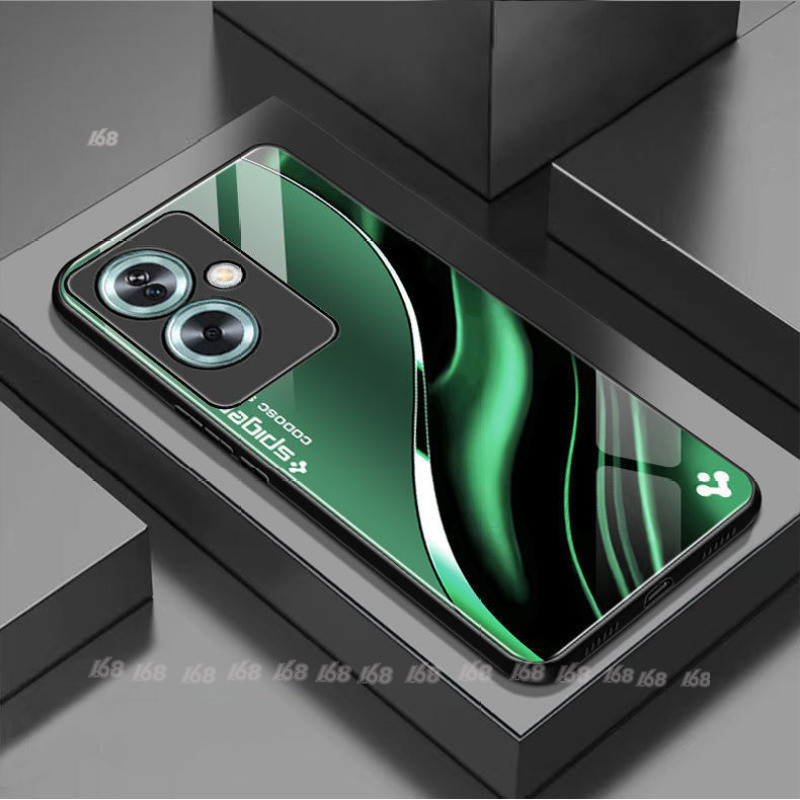 เคส OPPO A79 5G เคส OPPO A60 A38 A18 โทรศัพท์ กันกระแทก กระจกนิรภัย ป้องกันกล้อง เคสโทรศัพท์ สไตล์ธุรกิจ ผู้ชาย ป้องกันการตก เคสโทรศัพท์ประกบด้วยสีตัดกัน