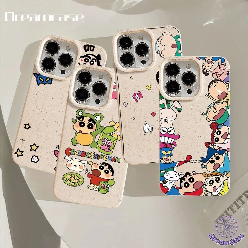 สีเทียนเคสจระเข้ของชินชาน OPPO A57 A76 A18 A38 A78 A53 A17 A58 A15 A16K A16 A17K A7 A12 A9 A54 A5s A77 A3s Reno 10 6 8T