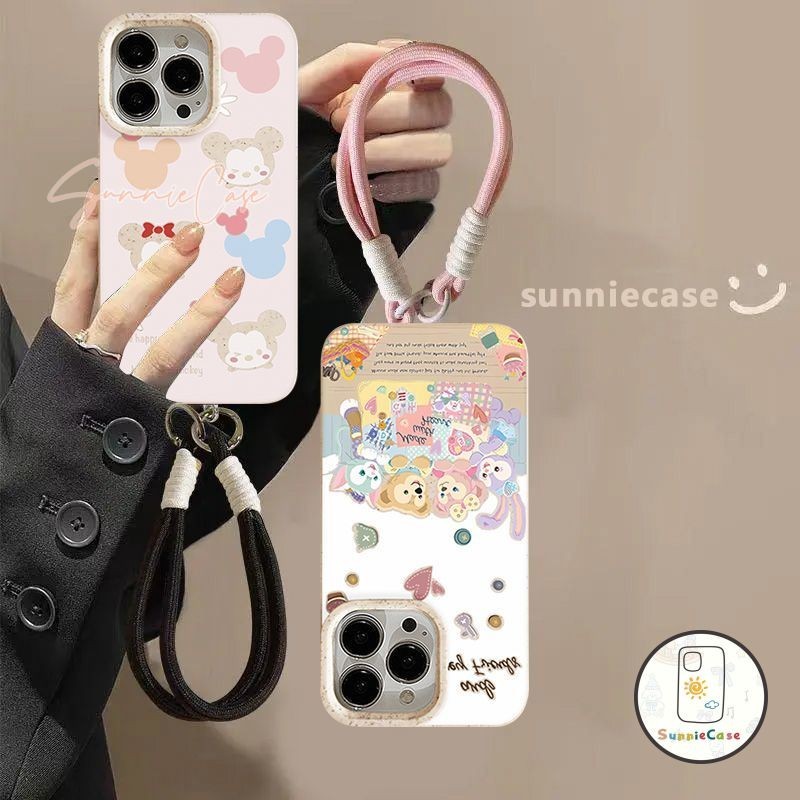 Minnie สเตลลาลู แฟชั่น การ์ตูนดูเดิล เคสไอโฟน iPhone 13 11 15 14 12 Pro Max 8 6 6s 7 Plus XS XR X Max แฟชั่น เคส
