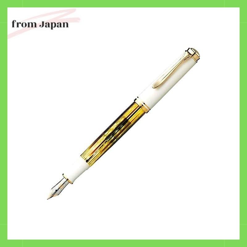 Pelikan Souveran M400 White Tortoise 14K Fountain Pen Medium Nib With Free Personalization And Gift 