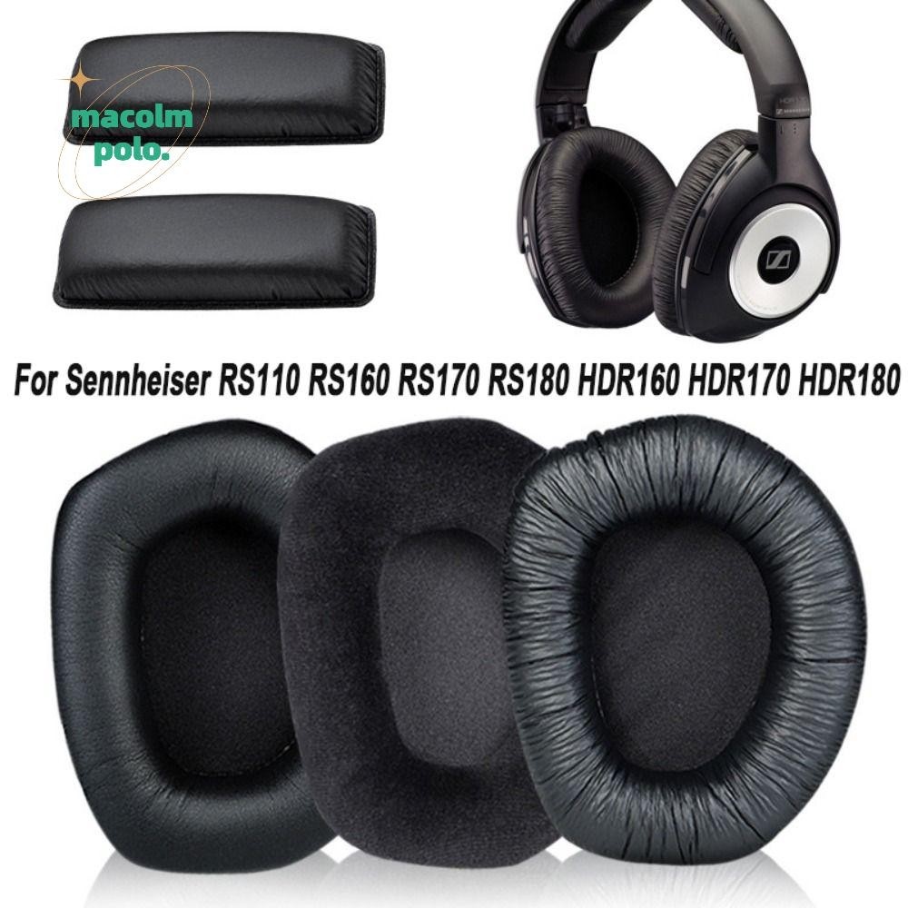 2 ชิ้น/1 คู่แผ่นรองหูฟังนุ่ม Earmuff โฟมหูฟังสําหรับ Sennheiser RS110 RS160 RS170 RS180 HDR160 HDR17