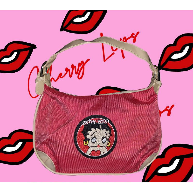 American betty boop 80s Retro Comic Style Messenger Bag