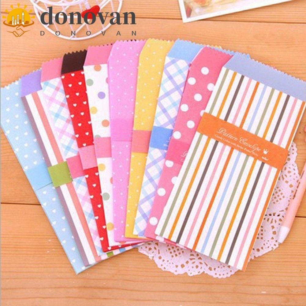Dodonvan 20 ชิ้น/4 แพ็คซองหลายสไตล์น่ารักการ์ตูนฝึก Office Supply Kawaii กระดาษการ์ดของขวัญสีสันสดใส