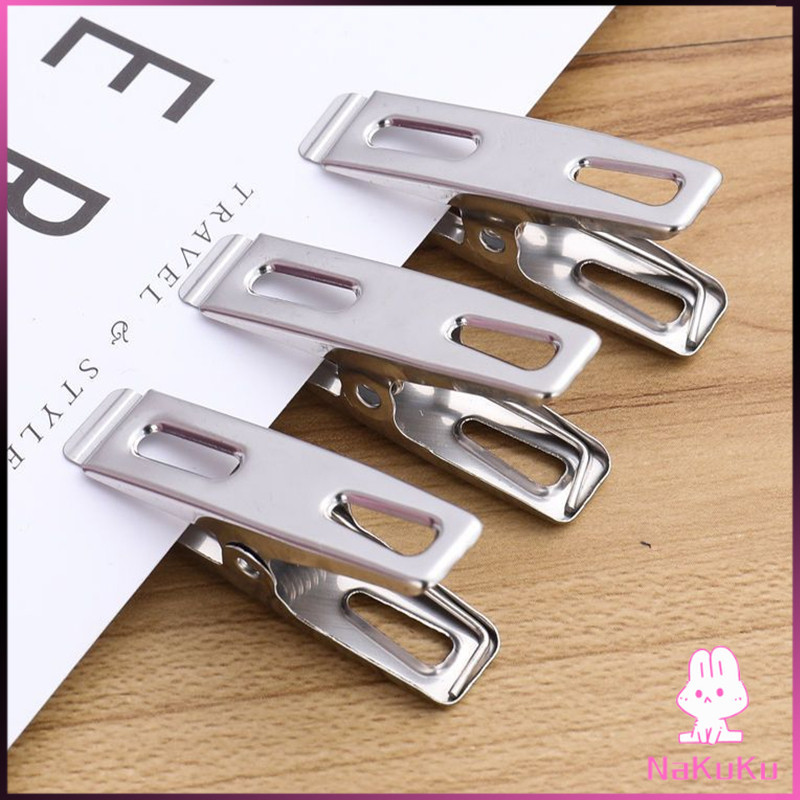 NKK กิ๊ฟหนีบผ้า คลิปหนีบผ้า ตัวหนีบผ้าสแตนเลส    stainless steel clothespin แพ็ค 20 ตัว