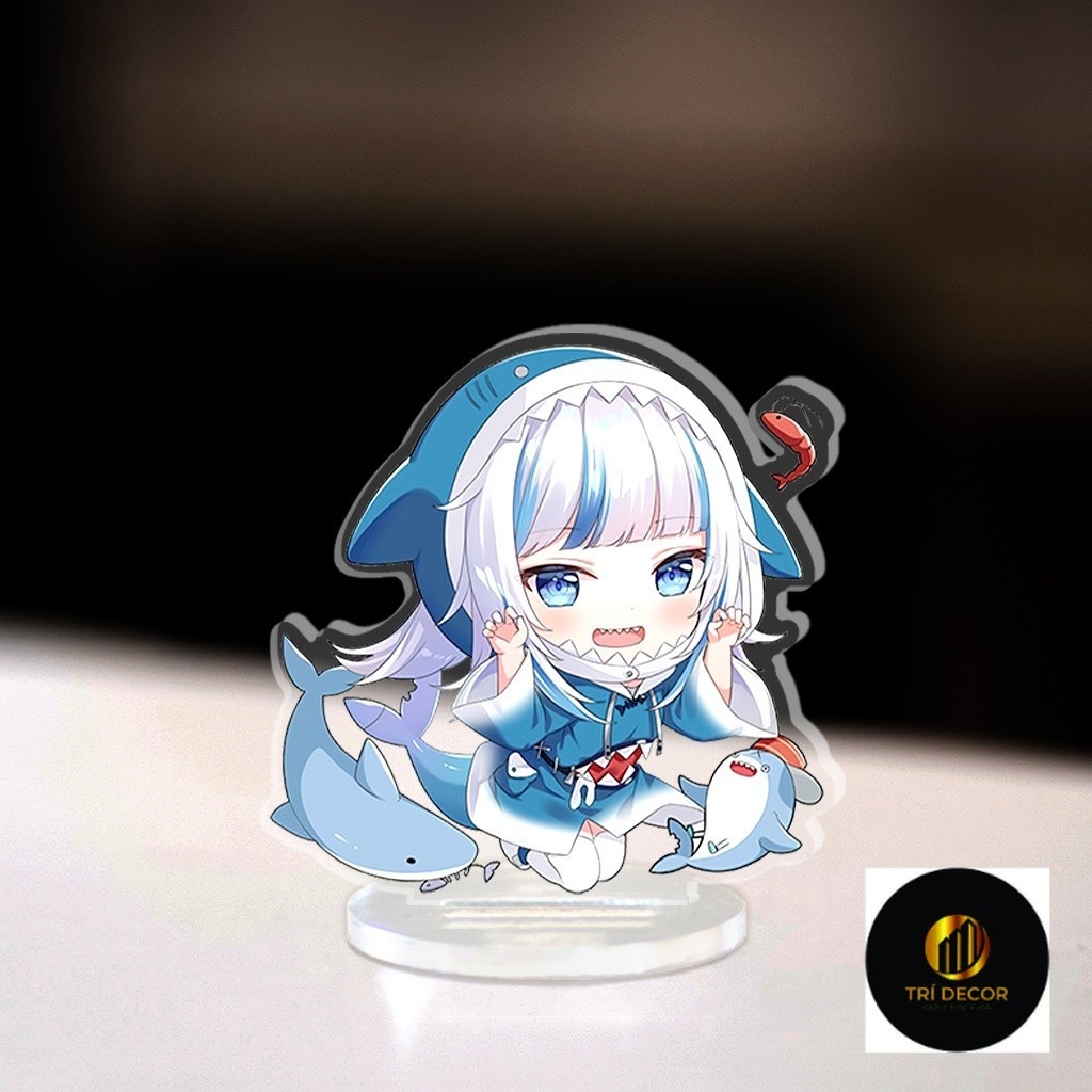 Mini รุ่น Vtuber Shoto Hololive Gawr Gura Virtual Youtuber ญี่ปุ่นตกแต่งการศึกษามุม 3 ซม.สูง