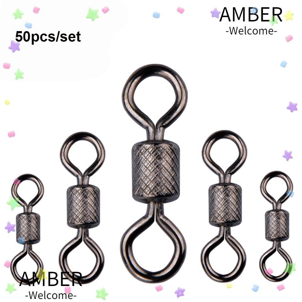 Amber ตัวเชื่อมต่อแบริ่งหมุน สเตนเลส คุณภาพสูง สําหรับตกปลา