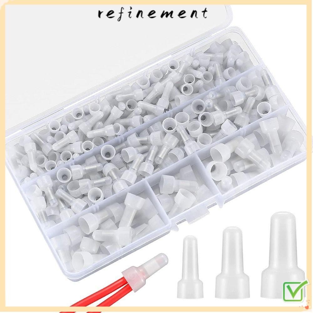 Refinement จุกปิดปลายสายไฟ ไนล่อน หุ้มฉนวนกันความร้อน
