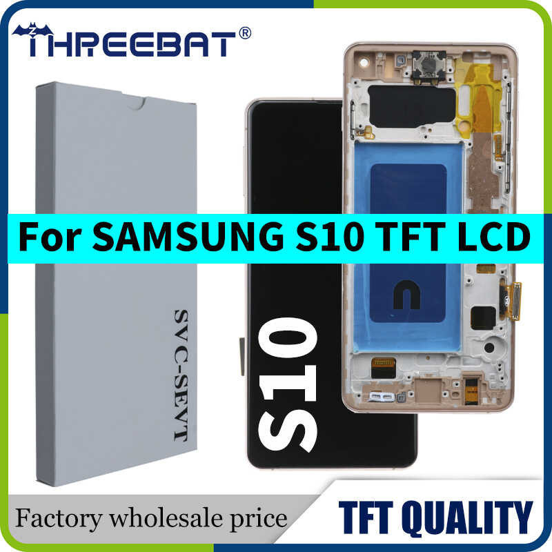 High Quality TFT For Samsung S10 SM-G973F SM-G973U SM-G973W LCD Display Touch Screen Digitizer Rep