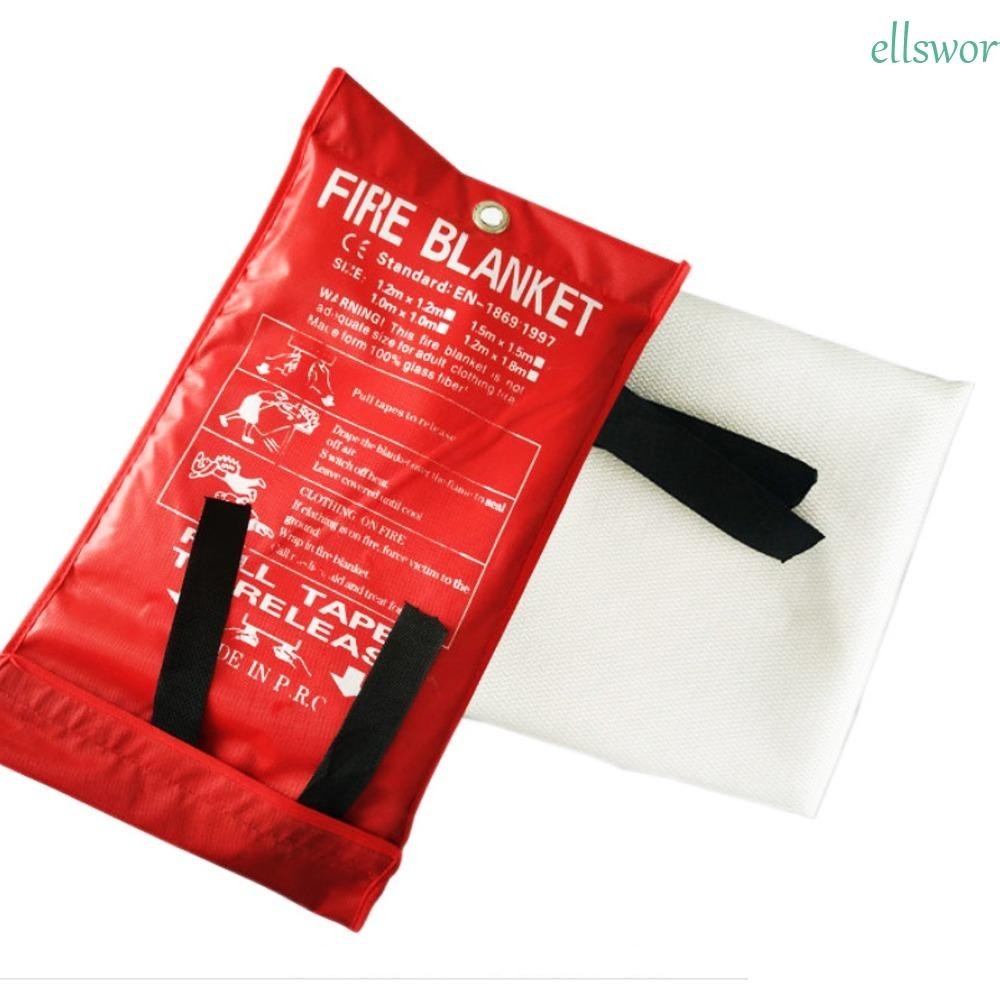Ellsworth เครื่องดับเพลิง, ฝาครอบป้องกันความปลอดภัยผ้าห่มไฟ, 1M /1.5M Survival สารหน่วงไฟผ้าไฟเบอร์กลาสฉุกเฉินผ้าห่มเรือ