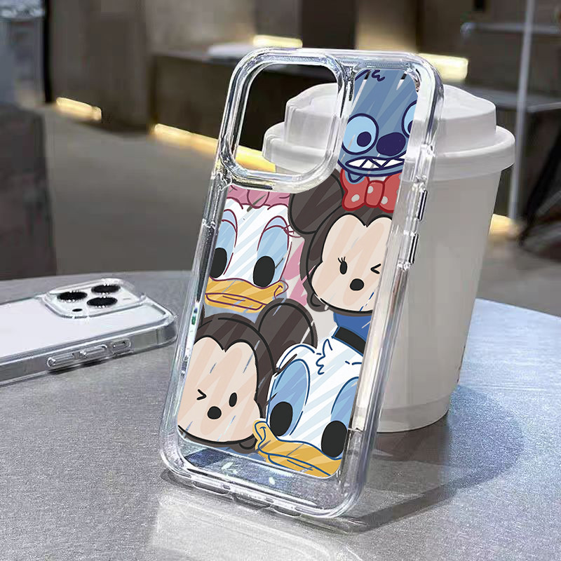 เคสไอโฟน TPU นิ่มกันกระแทก เคสโทรศัพท์ iPhone 11 12 13 14 15 Pro Max XR XS X 7 8P มิกกี้เมาส์