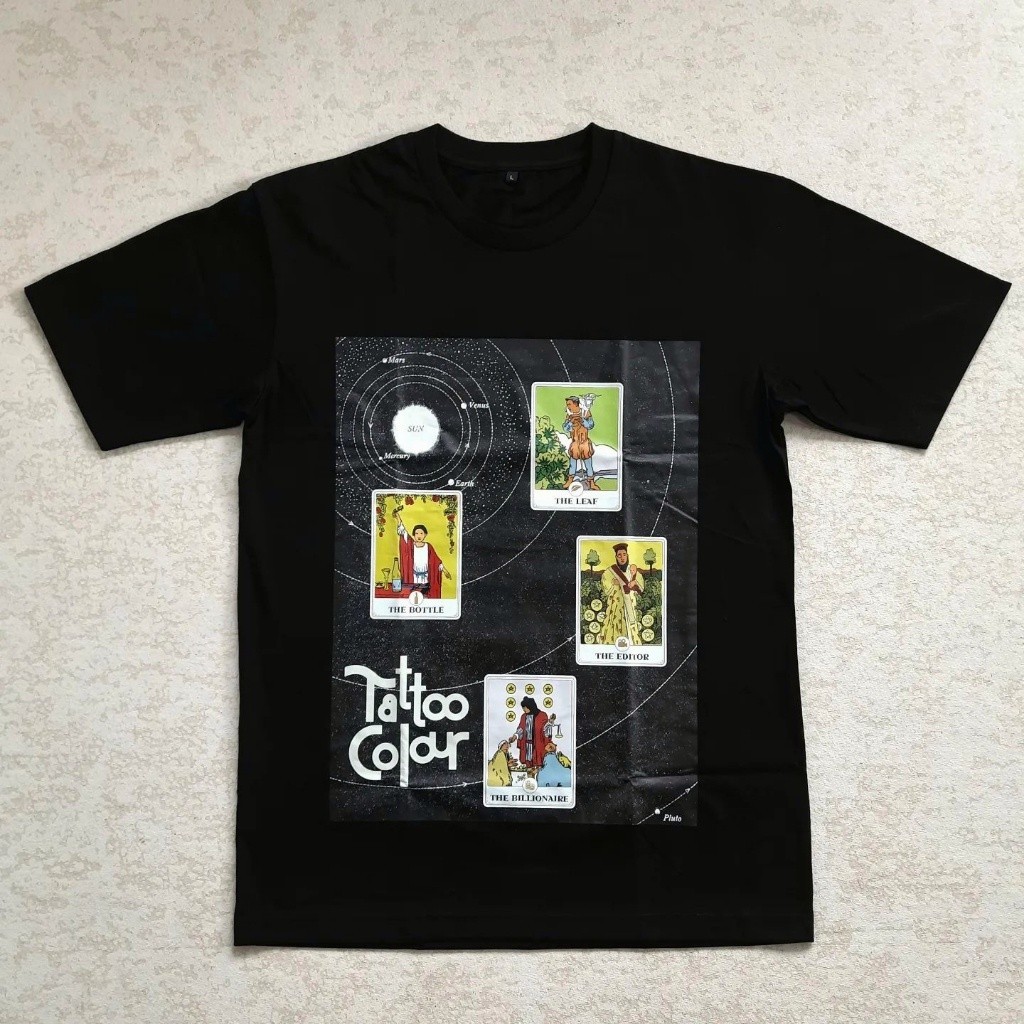 สีขาว a สีขาว1  Tattoo Colour - เสื้อ CAT T-SHIRT การเปิดตัวผลิตภัณฑ์ใหม่ T-shirt