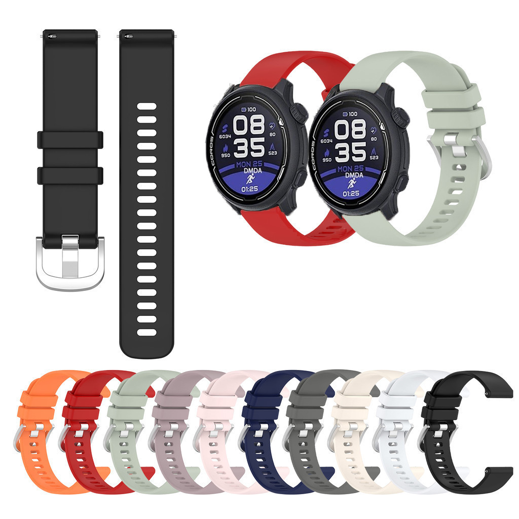 20 มม.22 มม.ซิลิโคนสําหรับ COROS PACE 2 3/APEX 2 Pro/APEX Pro/APEX 42 มม.46 มม.Simple Candy สีสมาร์ทนาฬิกาแฟชั่นสายรัดข้อมือ