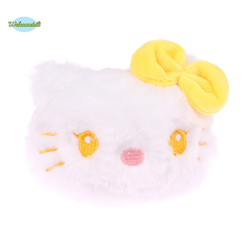 [Welcomebili] Big Bowknot Hello Kitty Plush Pendant Kawaii Sanrio Cat ตุ๊กตาตุ๊กตาพวงกุญแจพวงกุญแจรถกระเป๋าเป้สะพายหลังตกแต่งของขวัญใหม่